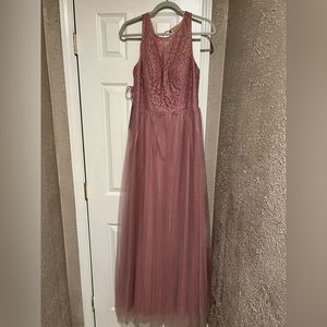 Azazie Christy in Vintage Mauve